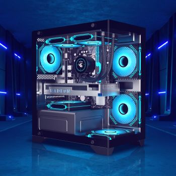 High-Performance Gaming PC – Intel i3-10320 | RX 590 8GB | 8GB RAM | 1TB HDD + 240GB SSD | Windows 11 Pro
