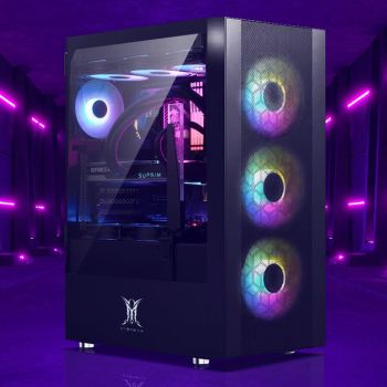 Nova Pro Gaming PC | Ryzen 5 5600X, 16GB RAM, RTX 2060, 1TB HDD + 120GB SSD, Windows 11 Pro