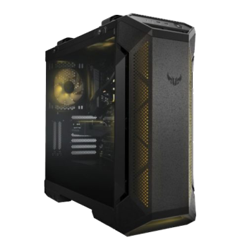 Asus TUF Gaming GT501 Gaming Case with Window, E-ATX, Tempered Smoked Glass,3  RGB Fans, Carry Handles