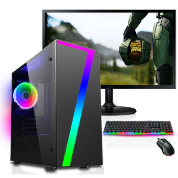 Refurb Intel i5-4th Gen/ 8GB RAM/ 1TB HDD/Integrated Graphics/ Window 10/ Full Set Gaming Pc