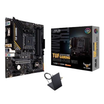 Asus TUF GAMING A520M-PLUS WIFI, AMD A520, AM4, Micro ATX, 4 DDR4, VGA, HDMI, DP, AC Wi-Fi, 1x M.2