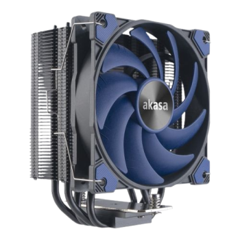 Akasa Alucia H4 Plus Heatsink & Fan, Intel & AMD Sockets, 4-Heatpipe, 12cm PWM Fan, Hydro Dynamic Bearing, 185W TDP