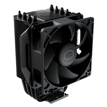 Cooler Master Hyper 411 Nano Heatsink & Fan, Intel & AMD Sockets, All Black, Direct Contact Tech, Aluminum Fins, 4 Heatpipes