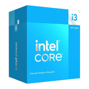 Intel Core i3-14100F CPU, 1700, Up to 4.7GHz, Quad Core, 60W (110W Turbo), 10nm, 12MB Cache, Raptor Lake Refresh, No Graphics